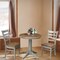 International Concepts Round 30 in Rd Top Pedestal Table, 2 Emily Chairs, Hickory/Stone, 30 in W, 30 in L, 29.9 in H, Wood K41-30RT-27B-C617P - alternate 3